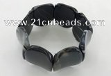 CGB3505 7.5 inches 30*40mm oval agate bracelets wholesale