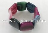 CGB3507 7.5 inches 30*40mm oval agate bracelets wholesale