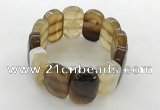 CGB3511 7.5 inches 18*30mm faceted oval agate bracelets