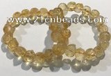 CGB4035 7.5 inches 10*14mm calabash citrine beaded bracelets wholesale