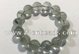 CGB4046 7.5 inches 13mm round green phantom quartz beaded bracelets