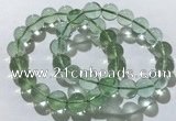 CGB4052 7.5 inches 12mm round green fluorite beaded bracelets