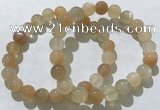 CGB4058 7.5 inches 9mm round moonstone beaded bracelets