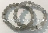 CGB4102 7.5 inches 8mm round rutilated quartz beaded bracelets