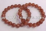 CGB4544 7.5 inches 10mm round golden sunstone beaded bracelets