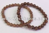 CGB4600 6mm - 7mm round golden rutilated quartz beaded bracelets