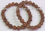 CGB4608 8mm - 9mm round golden rutilated quartz beaded bracelets