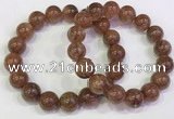 CGB4610 12mm - 13mm round golden rutilated quartz beaded bracelets