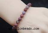 CGB5031 6mm, 8mm round Portuguese agate beads stretchy bracelets
