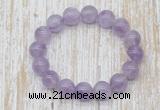 CGB5308 10mm, 12mm round lavender amethyst beads stretchy bracelets