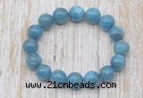 CGB5321 10mm, 12mm round apatite beads stretchy bracelets