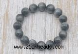 CGB5324 10mm, 12mm round eagle eye beads stretchy bracelets
