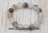 CGB5343 10mm, 12mm round montana agate beads stretchy bracelets