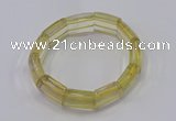 CGB670 7.5 inches 15*18mm lemon quartz bracelet wholesale