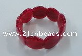 CGB700 8 inches 25*30mm agate gemstone bracelet wholesale