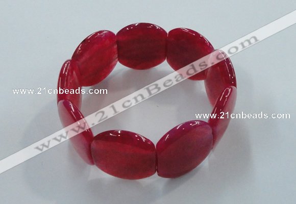 CGB700 8 inches 25*30mm agate gemstone bracelet wholesale