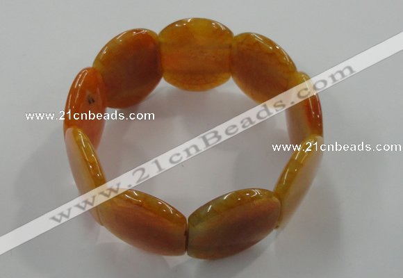 CGB701 8 inches 25*30mm agate gemstone bracelet wholesale