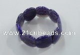 CGB702 8 inches 25*30mm agate gemstone bracelet wholesale