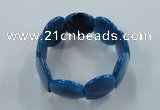 CGB703 8 inches 25*30mm agate gemstone bracelet wholesale