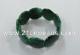 CGB704 8 inches 25*30mm agate gemstone bracelet wholesale