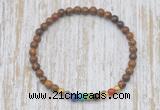 CGB7074 7 chakra 4mm elephant skin jasper beaded meditation yoga bracelets