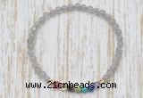 CGB7105 7 chakra 4mm labradorite beaded meditation yoga bracelets