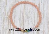 CGB7106 7 chakra 4mm sunstone beaded meditation yoga bracelets