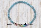 CGB7109 7 chakra 4mm apatite beaded meditation yoga bracelets