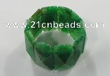 CGB712 8 inches 21*55mm agate gemstone bracelet wholesale