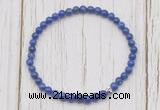 CGB7215 4mm tiny lapis lazuli beaded meditation yoga bracelets