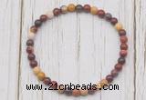 CGB7218 4mm tiny mookaite beaded meditation yoga bracelets