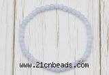 CGB7234 4mm tiny blue lace agate beaded meditation yoga bracelets