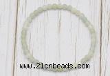 CGB7240 4mm tiny New jade beaded meditation yoga bracelets