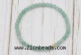 CGB7248 4mm tiny green aventurine beaded meditation yoga bracelets