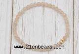 CGB7302 4mm tiny moonstone beaded meditation yoga bracelets