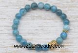 CGB7419 8mm apatite bracelet with buddha for men or women