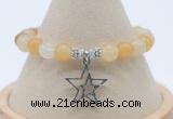 CGB7783 8mm yellow aventurine bead with luckly charm bracelets