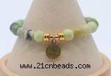 CGB7786 8mm Australia chrysoprase bead with luckly charm bracelets