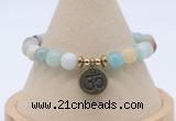 CGB7793 8mm amazonite bead with luckly charm bracelets wholesale