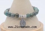 CGB7795 8mm African turquoise bead with luckly charm bracelets