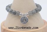 CGB7825 8mm labradorite gemstone bead with luckly charm bracelets