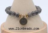 CGB7827 8mm rainbow labradorite bead with luckly charm bracelets