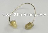 CGB785 13*18mm - 15*20mm nuggets druzy quartz gemstone bangles