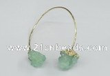 CGB787 13*18mm - 15*20mm nuggets druzy quartz gemstone bangles