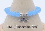 CGB7878 8mm candy jade bead with luckly charm bracelets whoesale