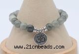 CGB7904 8mm seaweed quartz bead with luckly charm bracelets