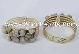 CGB821 30*68mm - 30*70mm druzy agate gemstone bangles wholeasale