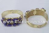 CGB823 30*68mm - 30*70mm druzy agate gemstone bangles wholeasale