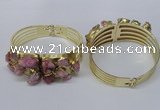 CGB824 30*68mm - 30*70mm druzy agate gemstone bangles wholeasale