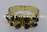 CGB846 30*68mm - 30*70mm druzy agate gemstone bangles wholesale